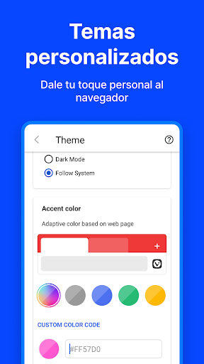Captura de pantalla de Vivaldi - Navegador rápido