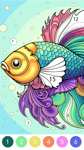 Tangle Color by Number Book screenshot