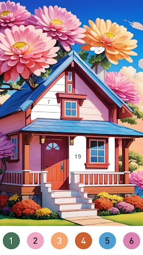 Captura de pantalla de Fairytale Color by number game