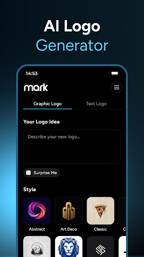 AI Logo Generator - Mark screenshot