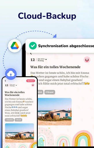 Tagebuch Journal mit Passwort Screenshot