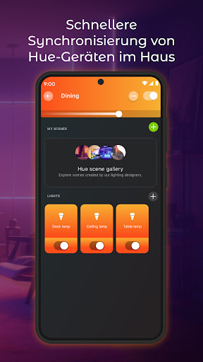 Hue Licht App Fernbedienung Screenshot