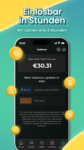 MoneyTime -Spielen & verdienen Screenshot