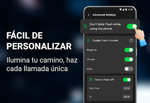 Captura de pantalla de Flash Alert & Led Flashlight