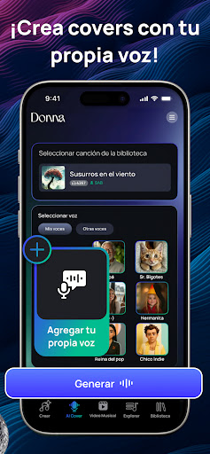 Captura de pantalla de Donna IA Generador de Música