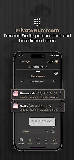 2nd Line Phone Number & eSIM Screenshot
