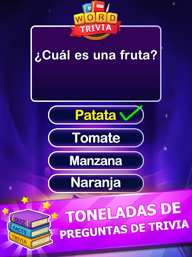 Captura de pantalla de Word Trivia Juego de palabras