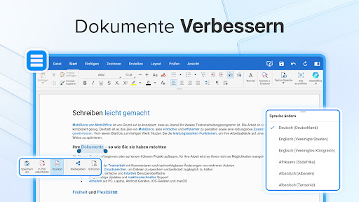 MobiOffice: Word, Sheets, PDF Screenshot