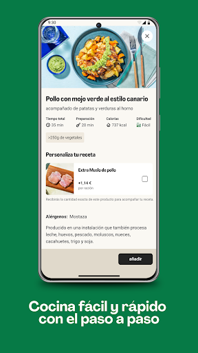 Captura de pantalla de HelloFresh: Kits de recetas
