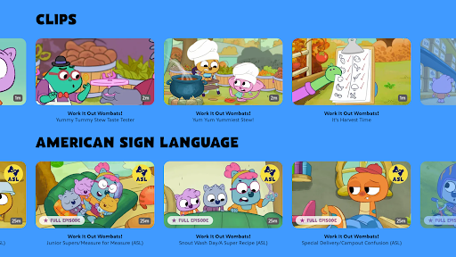 Captura de pantalla de PBS KIDS Video
