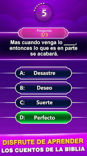 Captura de pantalla de Bible Trivia -Juego de palabra