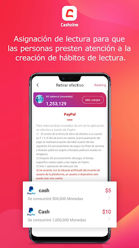 Captura de pantalla de Cashzine - Leer y Ganar dinero