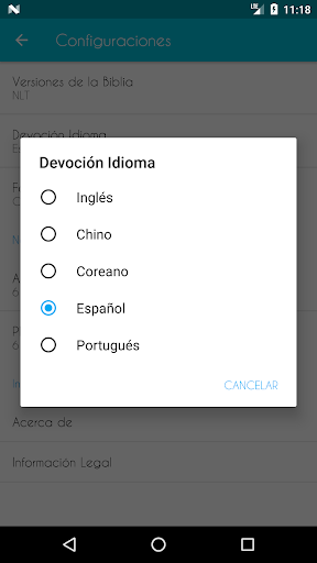 Captura de pantalla de Biblia Devocional