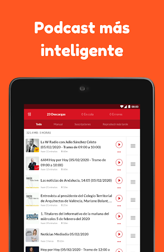 Captura de pantalla de App de podcast: Player FM