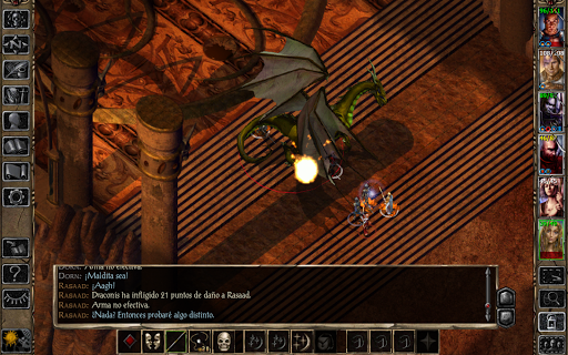 Captura de pantalla de Baldur's Gate II