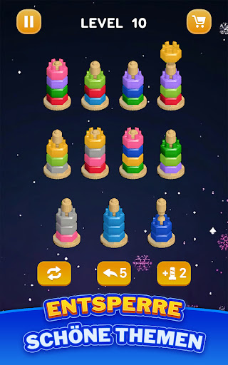 Muttern Sortieren - Farbspiel Screenshot