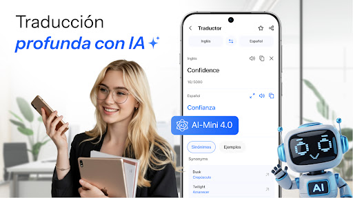 Captura de pantalla de Traducción: IA, Cámara y Voz