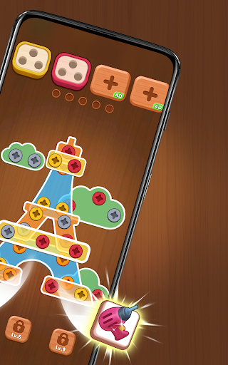 Woodbolt Sort: Nuts & Screws screenshot