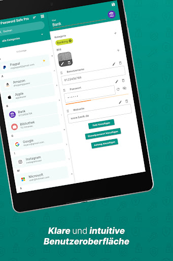 Password Safe und Manager Screenshot