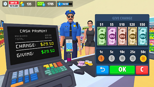 Captura de pantalla de juego de tienda supermercado