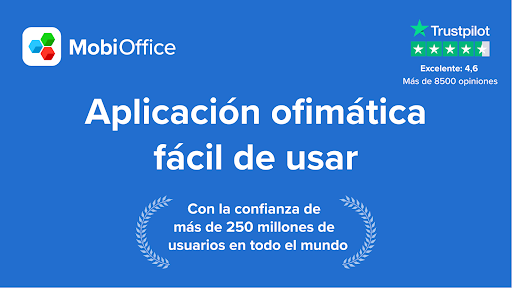 Captura de pantalla de MobiOffice: Word, Sheets, PDF