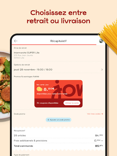 Jow - Recettes et courses Screenshot