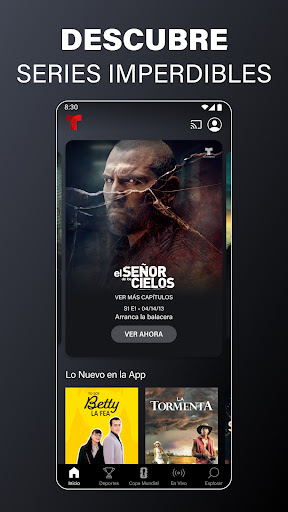 Captura de pantalla de Telemundo: Series y TV en vivo