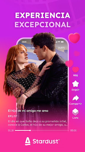 Captura de pantalla de StardustTV - Corto y Película
