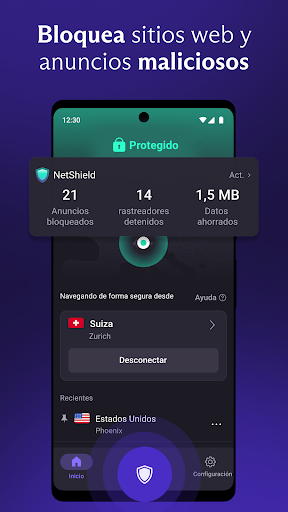 Captura de pantalla de Proton VPN: Rápida y segura
