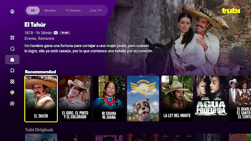 Captura de pantalla de Tubi: Películas y TV gratis