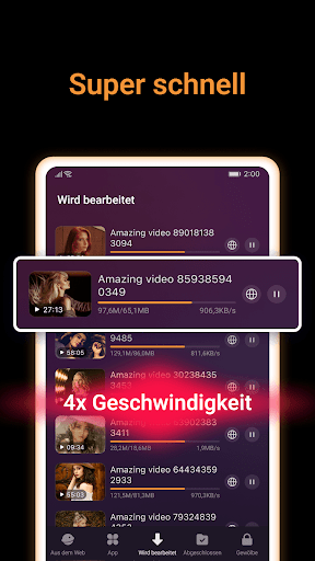 X-Downloader und Videoplayer Screenshot
