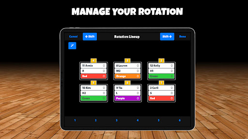 Captura de pantalla de Volleyball Rotations