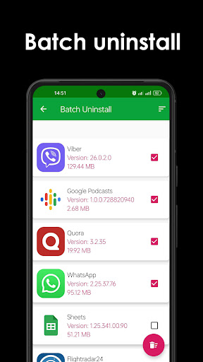 Captura de pantalla de Desinstalar Apps