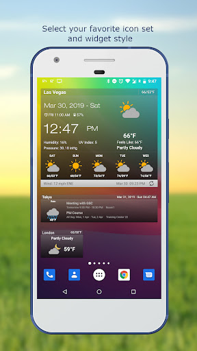 Captura de pantalla de Tiempo & Reloj Widget