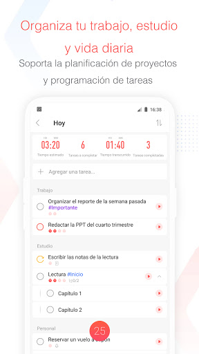 Captura de pantalla de Focus To-Do: Pomodoro & Tareas