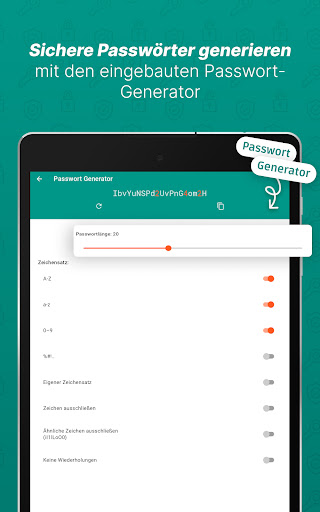 Password Safe und Manager Screenshot