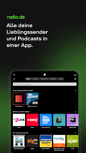 radio.de - Radio und Podcast Screenshot