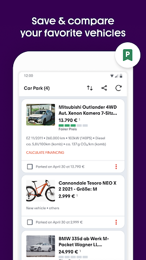 mobile.de - car market screenshot