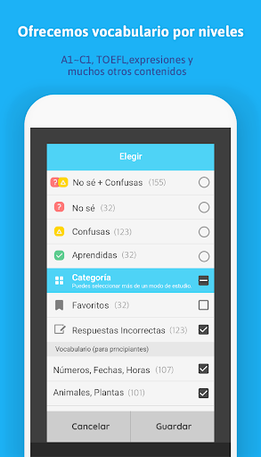 Captura de pantalla de WordBit Inglés