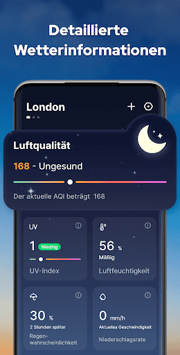 Wettervorhersage mit Radar Screenshot