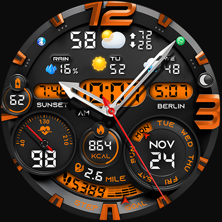 PER32 Ultra Hybrid Watch Face screenshot