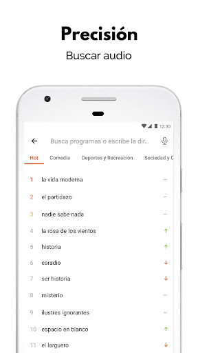 Captura de pantalla de Aplicación de podcast: Castbox
