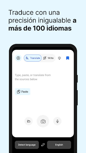 Captura de pantalla de Traductor de DeepL