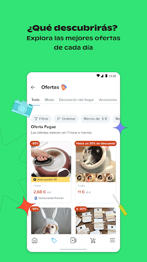 Captura de pantalla de Wish: compra y ahorra