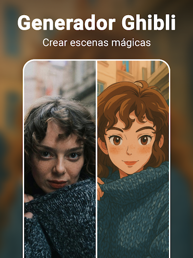 Captura de pantalla de Mejorador & generador fotos IA