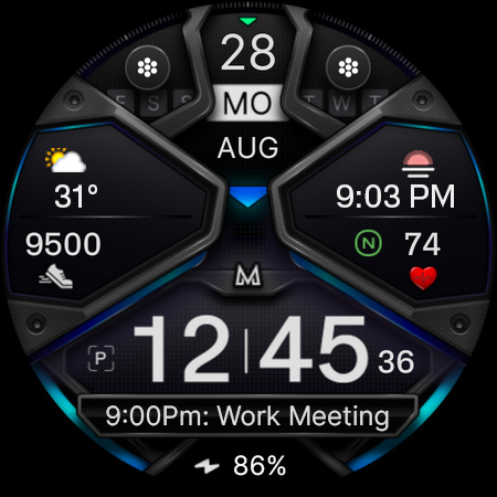 Captura de pantalla de MD326 3D Modern Watch Face