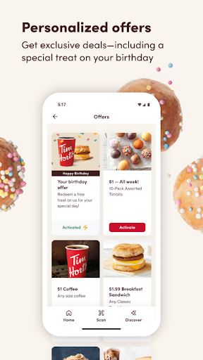 Captura de pantalla de Tim Hortons