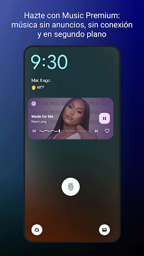 Captura de pantalla de YouTube Music