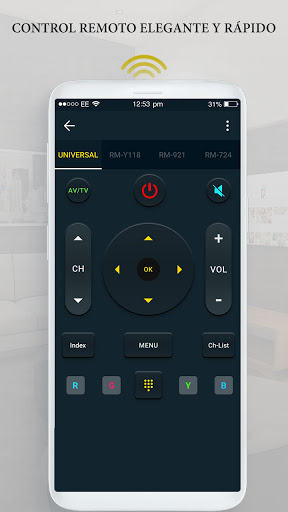 Captura de pantalla de Mando Universal para tv