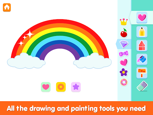 Captura de pantalla de colorear y dibujar para niños